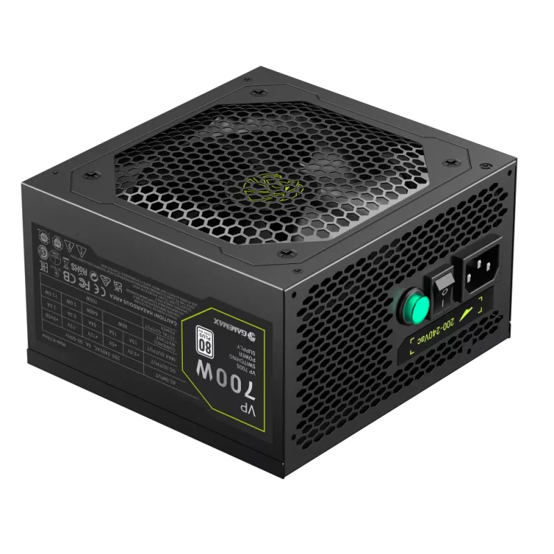 Fuente de alimentación Gamemax, 80 PLUS, Standard | VP 700S | 700 W