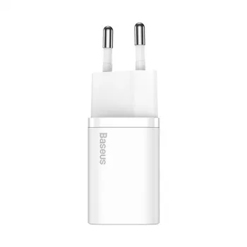 Baseus Super Si cargador rápido de pared para smartphone blanco