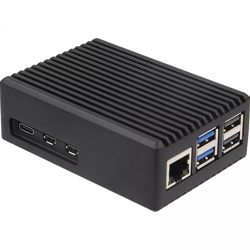 INTER-TECH Caja para Raspberry Pi 5 — ODS-739 diseño compacto