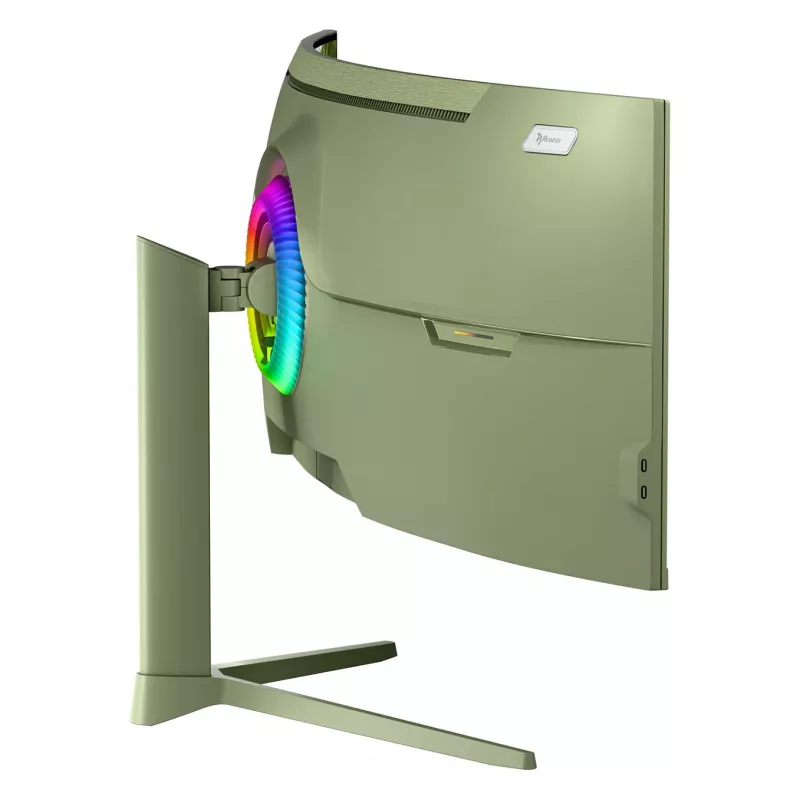 Monitor de ordenador curvo Arozzi Nova 49 pulgadas (124,5 cm) Dual QHD 5120×1440 LED VA, 4 ms, Verde