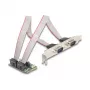 Adaptador DeLOCK 95276 Interno RS-232 Mini PCI Express Verde
