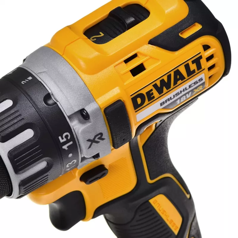 Atornillador a batería DeWalt DCD791D2-QW, 18V Li-Ion, 2 baterías de 2Ah, portabrocas de apriete rápido 13 mm, 70 Nm, 1,5 kg