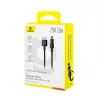Baseus Gem Cable de carga rápida USB a IP 2,4A 2 m Negro