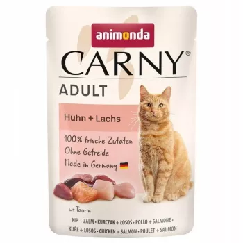 ANIMONDA Carny Adult Pollo y salmón - Comida húmeda para gatos - 85g