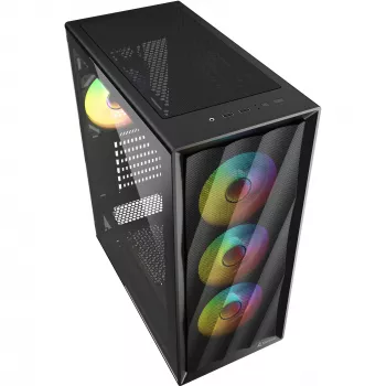 Caja de ordenador Sharkoon VK4 ARGB ATX negra