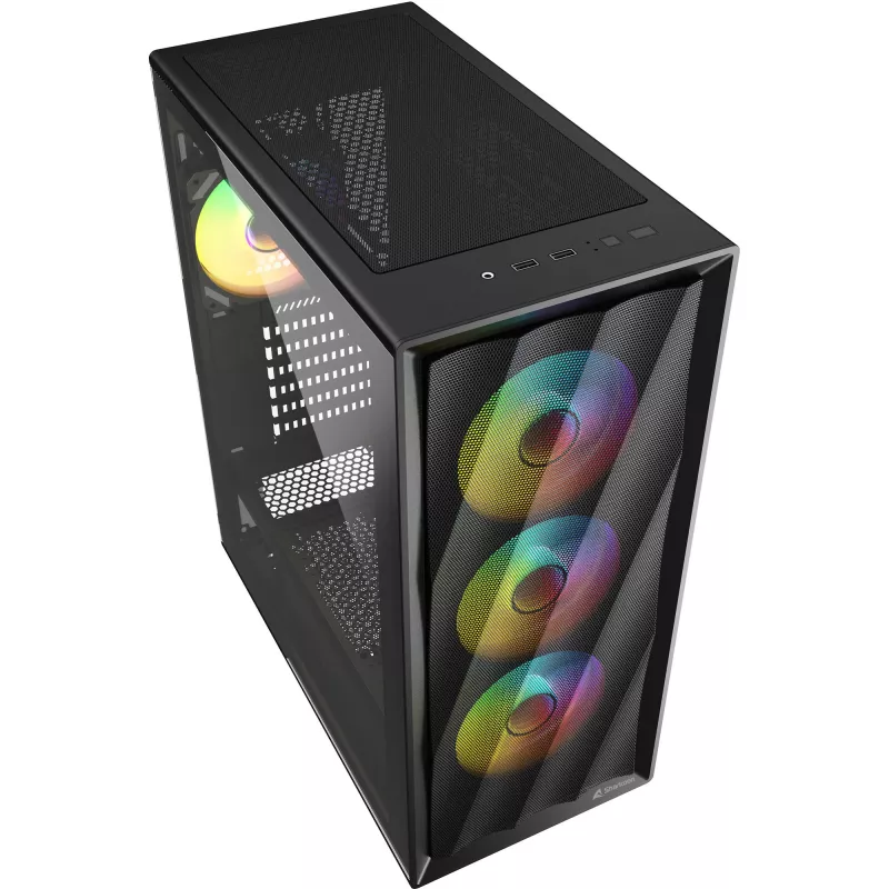 Caja de ordenador Sharkoon VK4 ARGB ATX negra