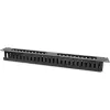 Organizador de cables QOLTEC 54514 para racks de 19 pulgadas, 24 puertos