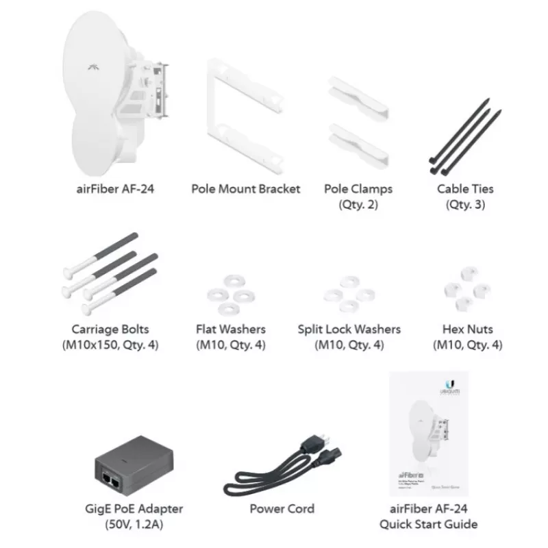 Ubiquiti airFiber AF-24 puente inalámbrico, 24 GHz