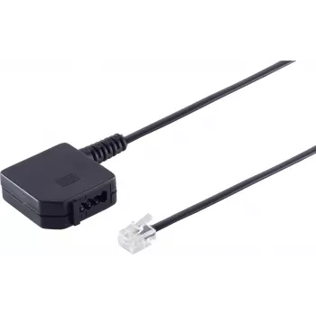 Adaptador Helos conector macho 6P4C a conector hembra TAE-F