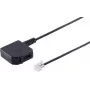 Adaptador Helos conector macho 6P4C a conector hembra TAE-F