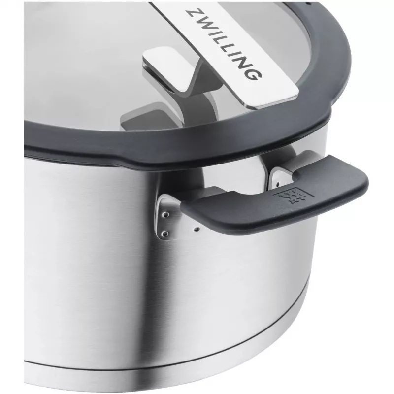 ZWILLING SIMPLIFY 66870-004-0 set de ollas acero inoxidable 4 pzas. plata negro