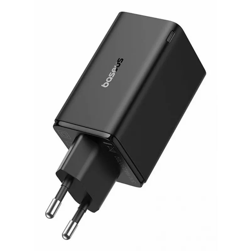 Cargador rápido de pared Baseus GaN6 Pro universal negro CA para interiores