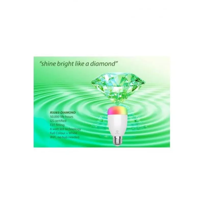 Lámpara inteligente WOOX R5085-DIAMOND 6 W blanco Wi-Fi