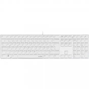 Teclado Speedlink RIVA delgado Metal Scissor Blanco — teclado plano con interruptores de tijera, blanco
