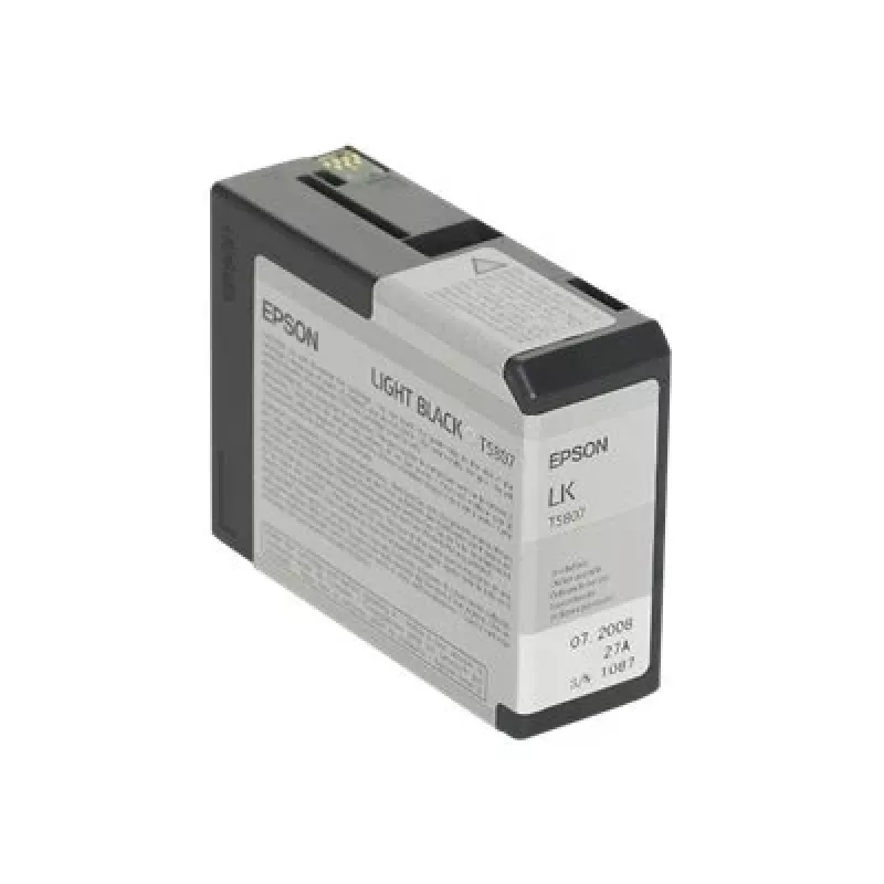 Epson unidad individual Light Black T580700, negro claro, tinta pigmentada, 80 ml, 1 unidad