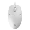 Ratón con cable DEFENDER AZORA MB-24 — ratón óptico USB ambidiestro, 1200 dpi, 3 modos de resolución, blanco, 109×86×34 mm