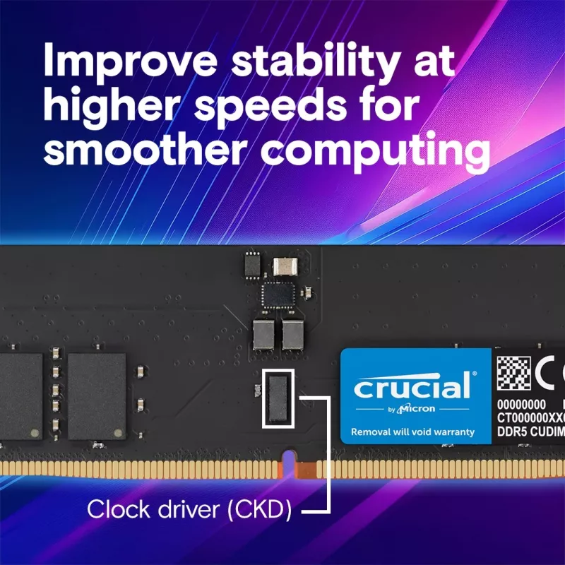 Memoria DDR5 64GB/6400 (2*32GB) CL52 CUDIMM