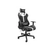 Silla gaming FURY Avenger XL Universal con asiento acolchado negro y blanco