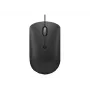 Ratón óptico con cable Lenovo GY51D20875 USB Type-C, ambidiestro, 2400 DPI, 4 botones, negro