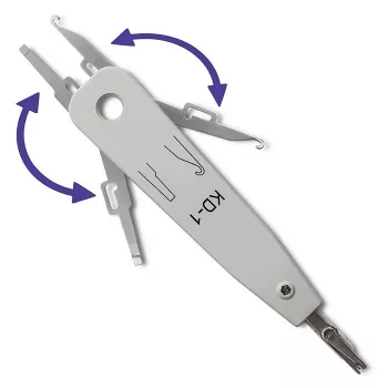 Herramienta de inserción QOLTEC 54492 para terminación de cables (compatible KRONE/LSA)