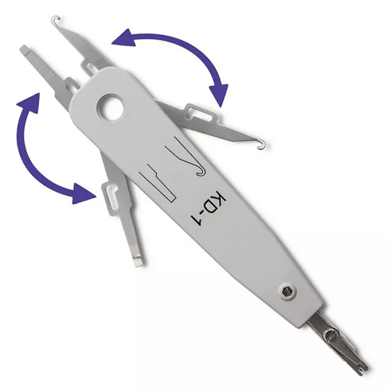 Herramienta de inserción QOLTEC 54492 para terminación de cables (compatible KRONE/LSA)