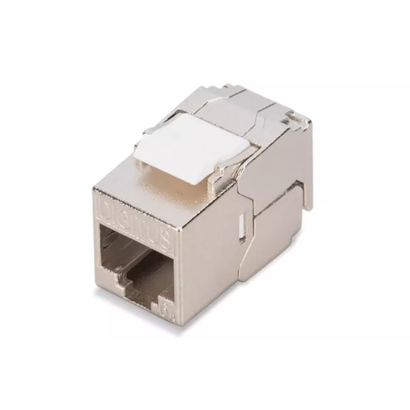 Módulo Keystone Digitus CAT 6A RJ-45 apantallado plateado 1 ud.