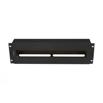 Panel de gestión de cables Lanberg AK-VDP103-B acero negro 482,5 mm