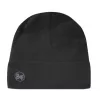 Gorro de punto Buff Merino Midweight — Solid negro, talla única, lana merino, otoño/invierno, deporte