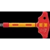 Wera 410 i VDE B RA 05005122001 destornillador de carraca con mango en T aislado VDE, 3/8 pulgadas