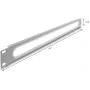 Pasacables DELOCK 67276 para paneles de 19 pulgadas con protección de bordes, gris