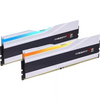 DIMM 64 GB DDR5-6000 (2x 32 GB), memoria RAM blanca, F5-6000J2836G32GX2-TZ5RW, Trident Z5 RGB, INTEL XMP