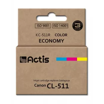 Actis KC-511R tinta (sustituto de Canon CL-511; estándar; 12 ml; color: cian, magenta, amarillo)