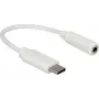 Cable de audio DeLOCK 65913 0,14 m 3,5 mm USB Blanco