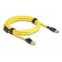 Cable Delock conector macho RJ45 Cat.6 a Mini I/O 8 pines D-Form Type 2 2 m (81251)