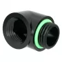 Barrow Dazzle adaptador 90 grados G1/4 pulgadas macho a G1/4 pulgadas hembra - negro (TDWT90-B01 B)