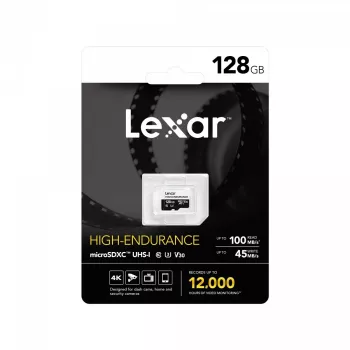 Tarjeta microSD High Endurance 128GB C10 A1 U1 V30 100/45MB/s