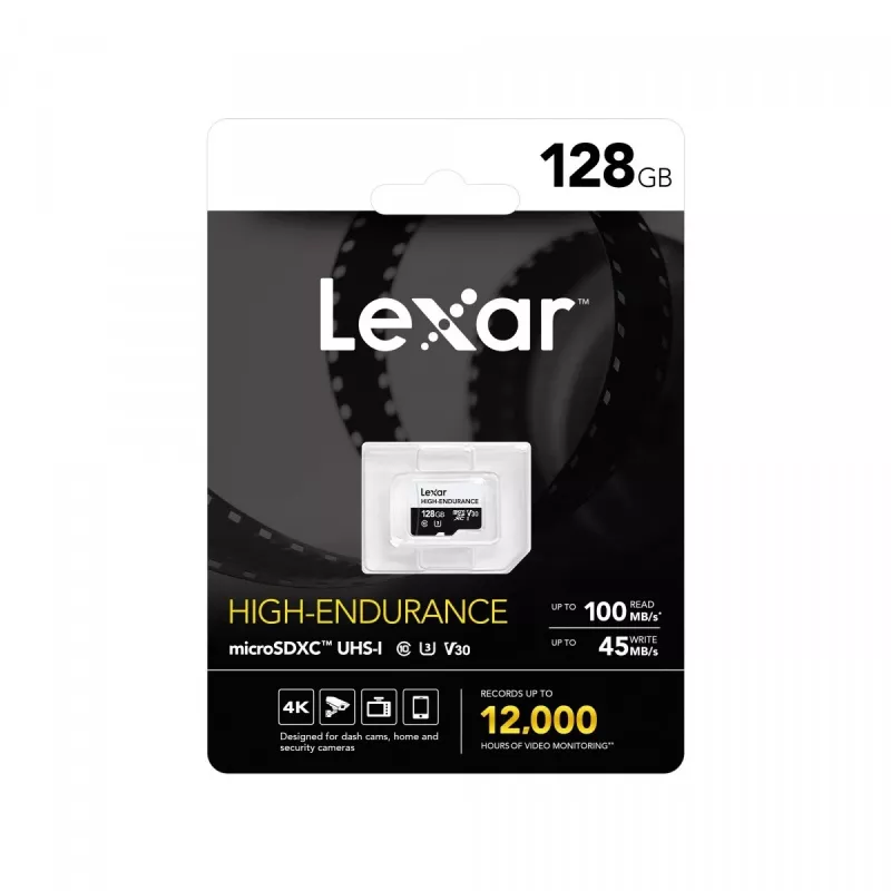 Tarjeta microSD High Endurance 128GB C10 A1 U1 V30 100/45MB/s