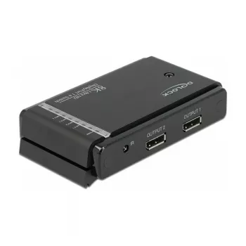 Switch DELOCK DisplayPort 1.4 2 x 2 DisplayPort entrada a 1 x 2 DisplayPort salida 8K