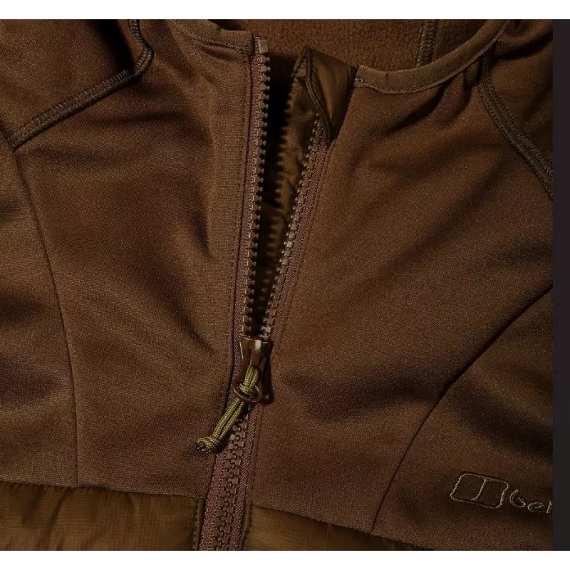 Chaqueta híbrida con capucha Berghaus hombre talla M marrón