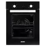 Horno de encastre MPM MPM-45-BO-20, horno con grill, 45 cm, 1900 W, aire caliente, 7 programas automáticos, negro