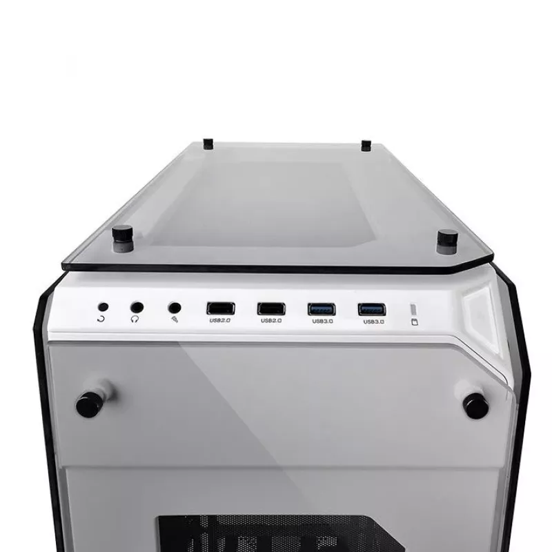 Caja View 71 Riing Tempered Glass E-ATX Full Tower - Snow Edition