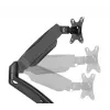 Brazo de monitor up up Economical Interactive Counterbalance doble brazo matte black VESA 75x75/100x100