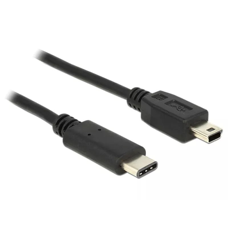 Cable USB DeLOCK 83603 USB 2.0 1 m USB C Mini-USB B negro