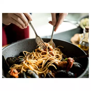 Wok Ballarini 75002-815-0 redondo antracita 30 cm, aluminio, antiadherente de granito/titanio de 6 capas