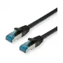 VALUE - cable de parcheo - RJ-45 (M) a RJ-45 (M) - 10 m - SFTP, PiMF - CAT 6a - libre de halógenos, moldeado, protección de lengüeta, flexible - negro (21.99.1967)