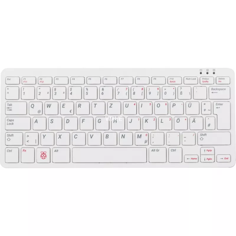 Teclado USB con cable Raspberry PI teclado DE RB-TASTA01W — conexión USB, distribución alemana