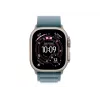 Correa Apple MFTJ4ZM/A Accesorio para smartwatch Azul Titanio Poliéster Spandex