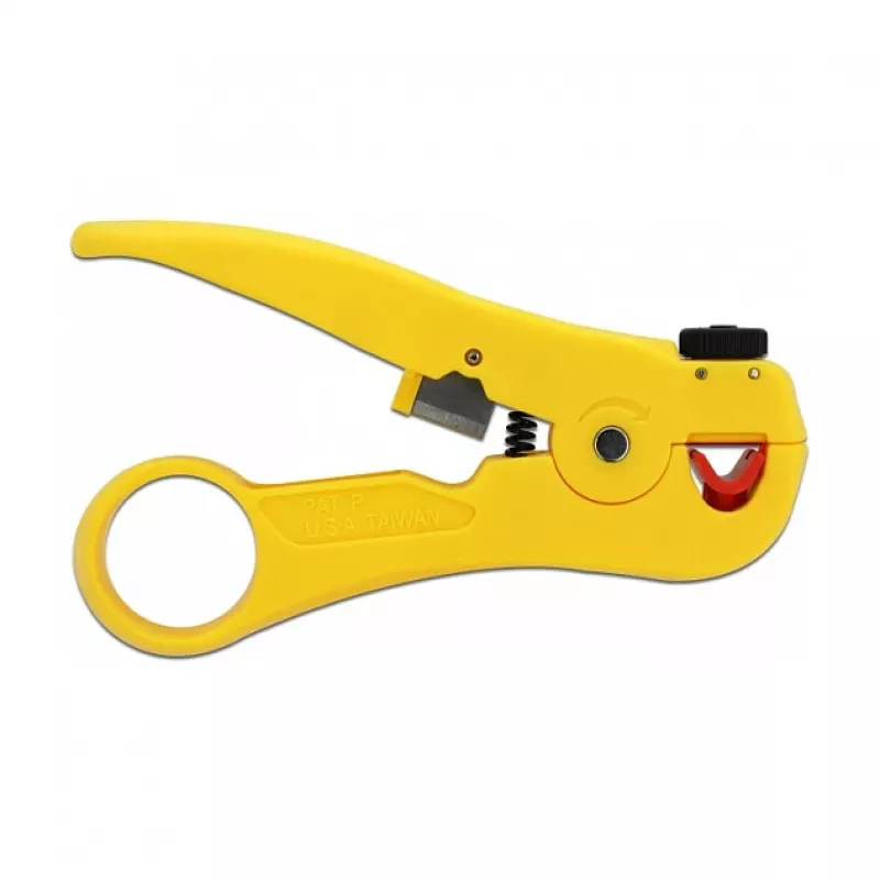 Pelacables DELOCK 86478 — capacidad de pelado 3,5–9 mm, longitud 111 mm, amarillo