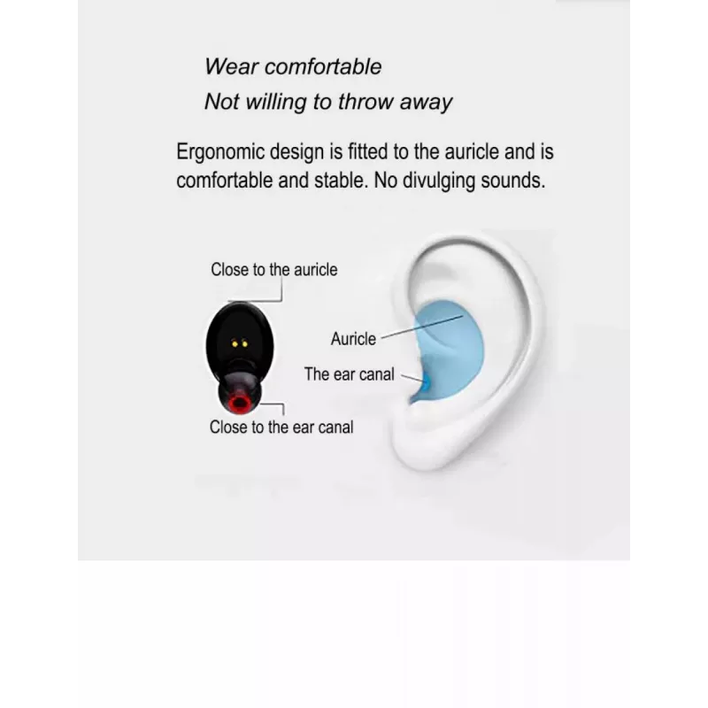 Auriculares V.Silencer Ture Wireless Earbuds negro/rojo
