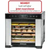 Rommelsbacher DA 650 deshidratador de alimentos 600 W, 7 bandejas, 35–75 °C, temporizador 99 h, acero inoxidable/negro